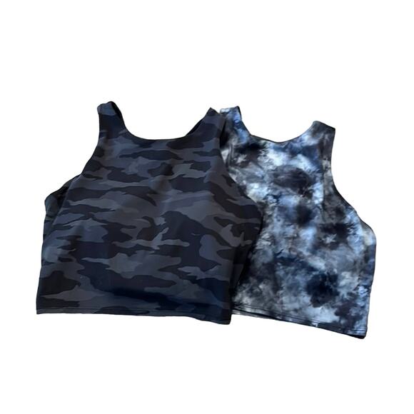 Athleta Long Line Sports Bra Camo Bundle Size L - Picture 1 of 13